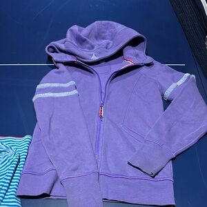Ivivva Purple Kids Hoodie with Striped Accents
